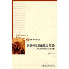 民事程序法论丛·纠纷与纠纷解决原论：从成因到理念的深度分析