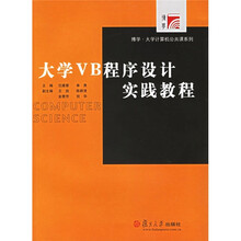 复旦博学·大学计算机公共课系列：大学VB程序设计实践教程（附CD光盘1张）