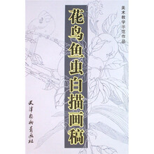 美术教学示范作品：花鸟鱼虫白描画稿