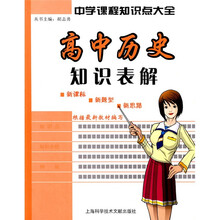 中学生课程知识点大全：高中历史知识表解