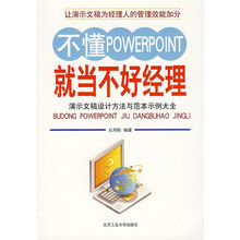 不懂POWERPOINT就当不好经理：演示文稿设计方法与范本示例大全