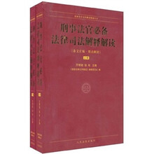刑事法官必备法律司法解释解读（套装共2册）