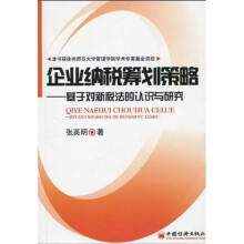 企业纳税筹划策略：基于对新税法的认识与研究