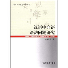 汉语中介语语法问题研究