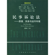 民事诉讼法:原理、实务与运作环境