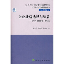 企业战略选择与绩效:衍生与集群情境下的验证