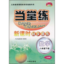 当堂练新课时同步训练:数学(8年级下)(人教版)