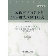 生成语言学背景下的汉语语法及翻译研究（第9种）