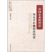中国企业组织法:理论评析与制度构建