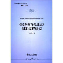 北京大学教育政策研究丛书:《民办教育促进法》制定过程研究