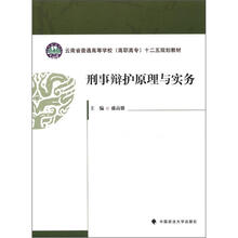 云南省普通高等学校（高职高专）十二五规划教材：刑事辩护原理与实务