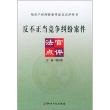反不正当竞争纠纷案件法官点评/知识产权纠纷案件法官点评丛书