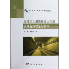 漫滩软土地铁隧道运营期沉降监控理论与技术