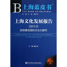 上海文化发展报告：加快建设国际文化大都市（2013）