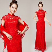 罗爱薇(罗爱薇)新娘中式改良旗袍裙 旗袍夏装 