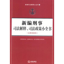 新编司法解释小全书4：新编刑事司法解释、司法政策小全书（含典型案例）