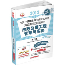 2013全国一级建造师执业资格考试真题考点全面突破：市政公用工程管理与实务（第2版）