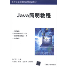 高等学校计算机应用规划教材：Java简明教程