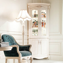 四海家具 卡芬达 欧式角柜 实木三角柜 客厅白色