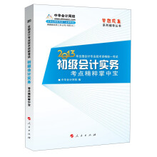 梦想成真系列辅导丛书·2013年全国会计专业技术资格统一考试：初级会计实务考点精粹掌中宝