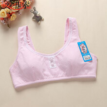 爱菲索 纯棉 干爽蕾丝发育期无钢圈<em>少女文胸罩</em>