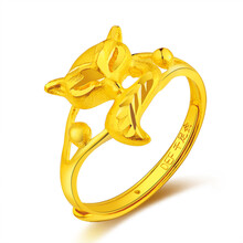 千禧之星<em>女黄金戒指</em> 【行情 价格 评价 正品行货