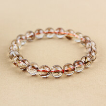 晶一百 天然优质发晶手链 财运不断 遇难呈祥 积