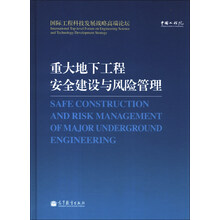 重大地下工程安全建设与风险管理