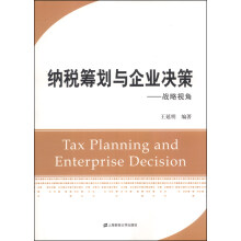 纳税筹划与企业决策：战略视角