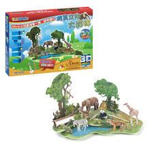 Q书架·爱拼·3D益智手工·DIY小小科普馆第1辑·动物馆5：仿真立体大森林