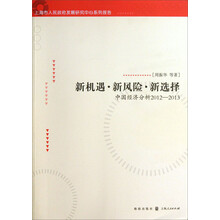 新机遇·新风险·新选择：中国经济分析（2012-2013）