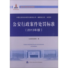 公安行政案件处罚标准-(2013年版)