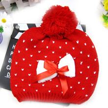 好阿姨韩国秋冬季毛线帽婴儿帽子麻花童帽 宝