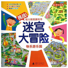 快乐游乐园-迷宫大冒险-挑战幼儿视觉游戏书