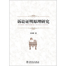 诉讼证明原理研究