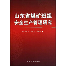 山东省煤矿班组安全生产管理研究