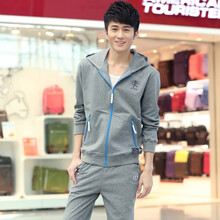 欧诗隆<em>货到付款</em> 运动套装男款 韩版连帽<em>开衫</em>卫