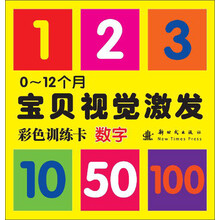数字-0-12个月宝贝视觉激发彩色训练卡
