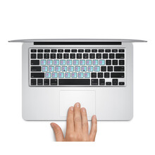 SkinAT MacBook苹果笔记本配件字母<em>键盘</em>贴膜