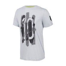 adidas 阿迪达斯 足球 男子 梅西图案T恤 浅白灰