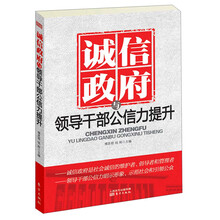 诚信政府与领导干部公信力提升