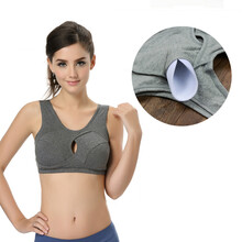 仪静纤雅 外贸无钢圈纯棉睡眠<em>文胸</em> <em>运动</em>瑜伽聚