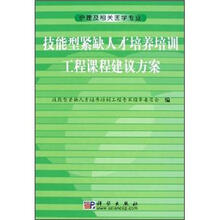 技能型紧缺人才培养培训工程课程建议方案