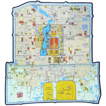 清北京城地图（鼠标垫）