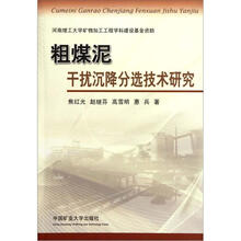 粗煤泥干扰沉降分选技术研究