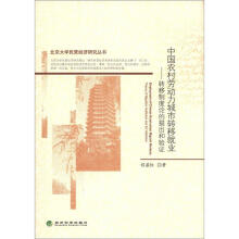 北京大学民营经济研究丛书·中国农村劳动力城市转移就业：转移制度论的提出和验证
