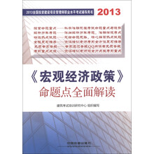 2013全国投资建设项目管理师职业水平考试辅导用书：《宏观经济政策》命题点全面解读