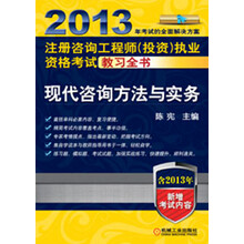 2013年注册咨询工程师（投资）执业资格考试教习全书：现代咨询方法与实务