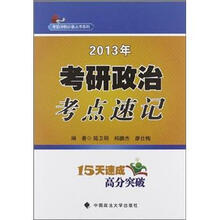 2013年考研政治考点速记