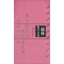 中国古诗集字字帖系列·赵体集字古诗:赵孟頫胆巴碑三门记
